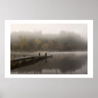 Affiches Misty Jetty - Loch Ard, Écosse