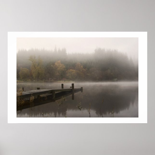 Affiches Misty Jetty - Loch Ard, Écosse (Devant)