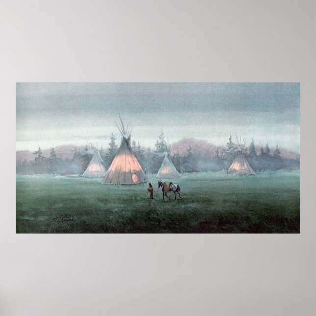 Affiches MISTY TIPI CAMP par SHARON SHARPE (Devant)