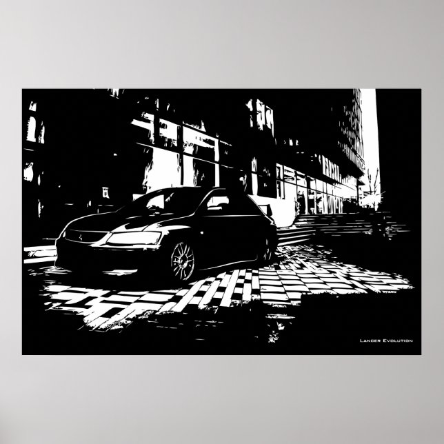 Affiches Mitsubishi EVO 9 (Devant)