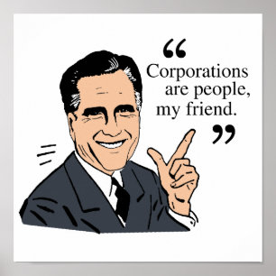 Affiches Mitt Romney Citations couleur