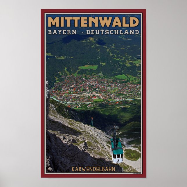 Affiches Mittenwald - Karwendelbahn Terminus (Devant)