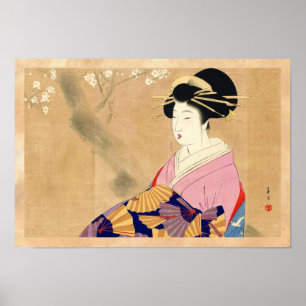 Affiches Miyagawa Shuntei Oiran art japonais ukiyo-e