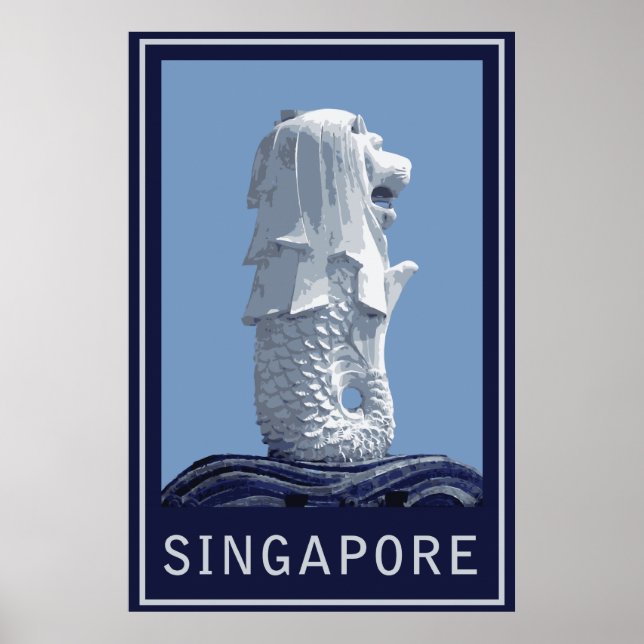 Affiches Mlion de Singapour (Devant)