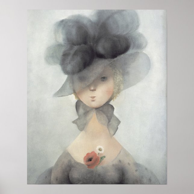 Affiches Mlle 2597 Desire kneels in front of Honour implori (Devant)