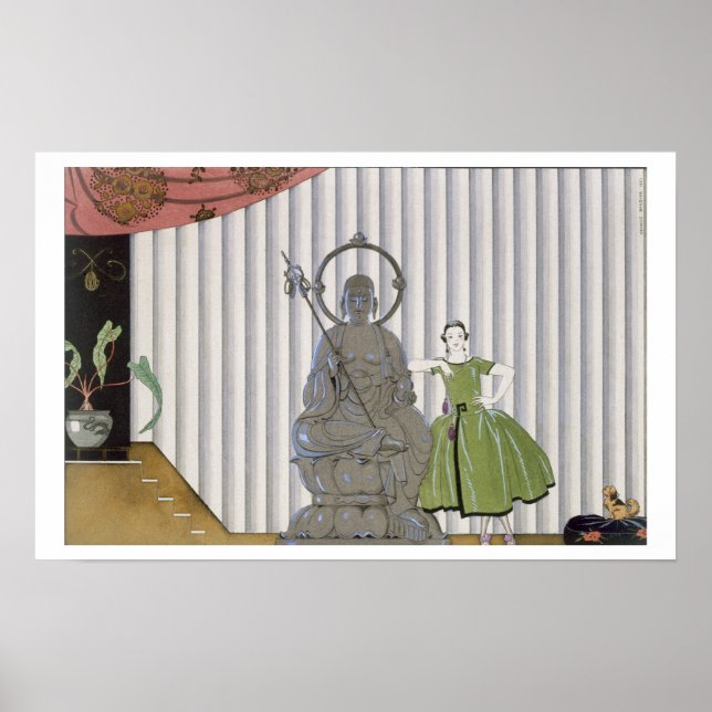 Affiches Mlle Spinelly Chez Elle, 1920 (pochoir pri) (Devant)