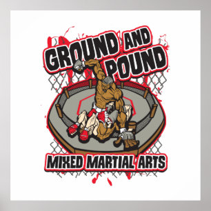 Affiches MMA Ground and Pound
