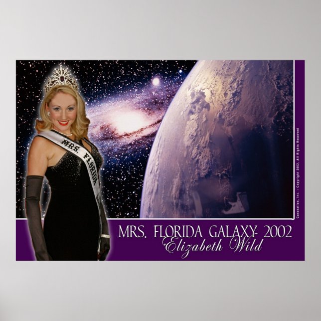 Affiches Mme Florida Galaxy 2002 - Elizabeth Wild - 3 (Devant)