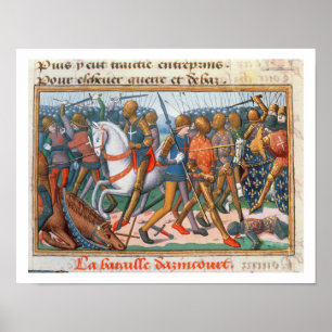 Affiches Mme Fr 5054 f.11 la bataille d'Agincourt, 1415,