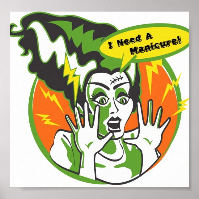 Affiches Mme Frankenstein a besoin d'une manucure (Devant)