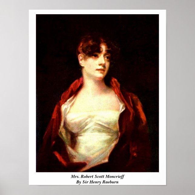 Affiches Mme Robert Scott Moncrieff Par Sir Henry Raeburn (Devant)