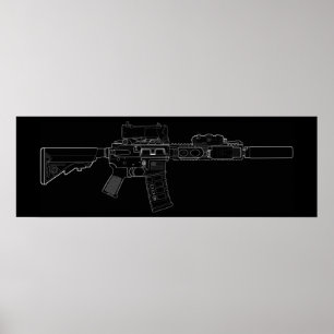 Affiches Mod 0 de CQBR MK18