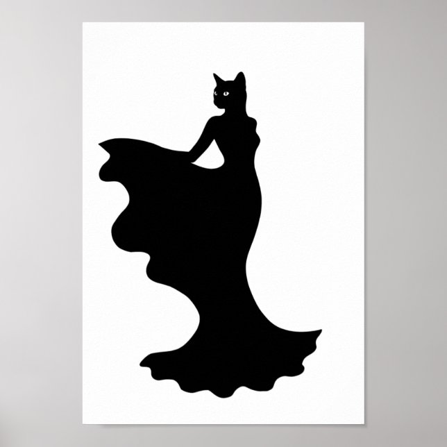 Affiches Mode Animal Noir et Blanc (Devant)