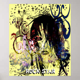 Affiches Mode Diva tourbillonné