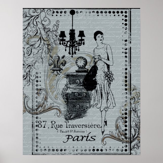 Affiches Mode parisienne (Devant)