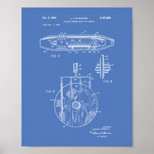 Affiches Modèle 1959 nucléaire d'art de moteur à réaction