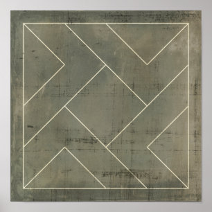 Affiches Modèle Abstrait avec formes géométriques