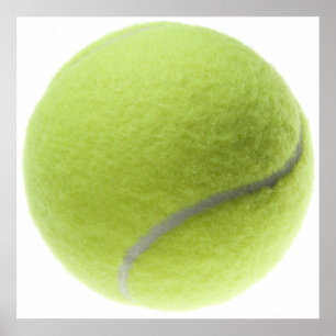 Affiches Modèle customisé par balle de tennis jaune