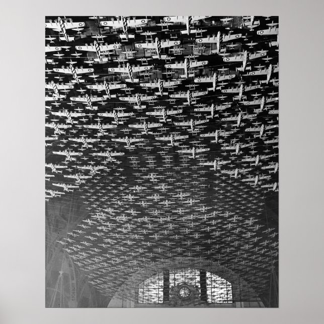 Affiches Modèle d'avion, 1943. Photo vintage (Devant)