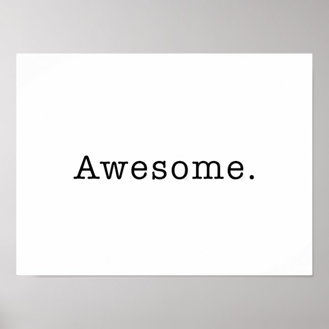 Affiches Modèle de devis incroyable en noir et blanc (Devant)