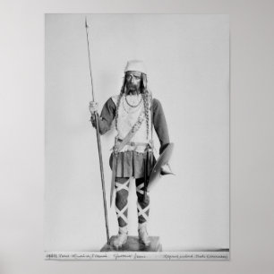 Affiches Modèle d'un guerrier franquiste