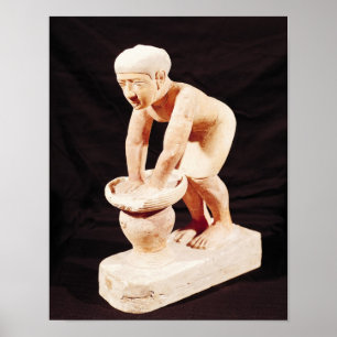 Affiches Modèle d'un homme faisant de la bière, de Saqqara