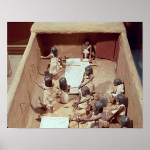 Affiches Modèle funéraire d'un atelier de textile