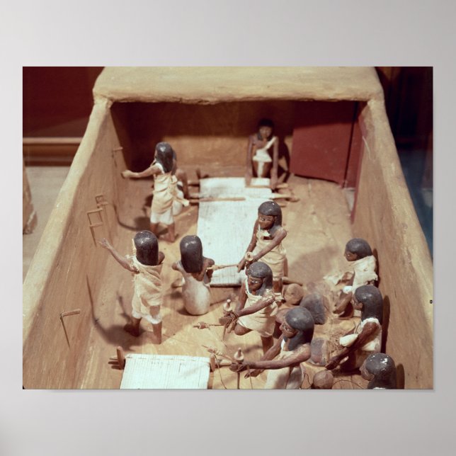 Affiches Modèle funéraire d'un atelier textile (Devant)