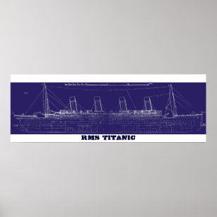 Affiches Modèle original de Titanic RMS, amélioré pour la c