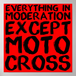 Affiches Modération de Motocross
