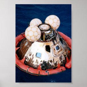 Affiches Module de commande Apollo 13 après Splashdown