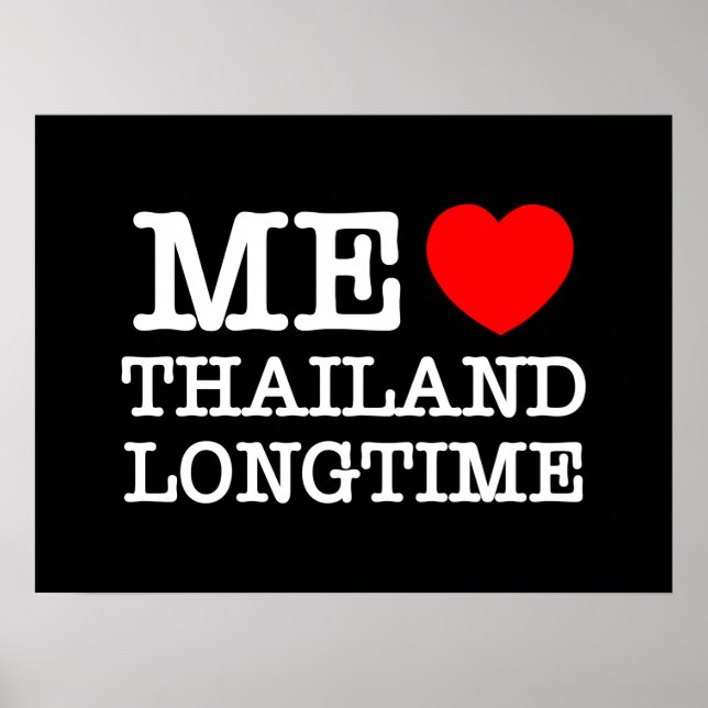 AFFICHES MOI J'AIME THAÏLANDE DEPUIS LONGTEMPS (Devant)