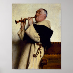 Affiches Moine jouant une clarinette