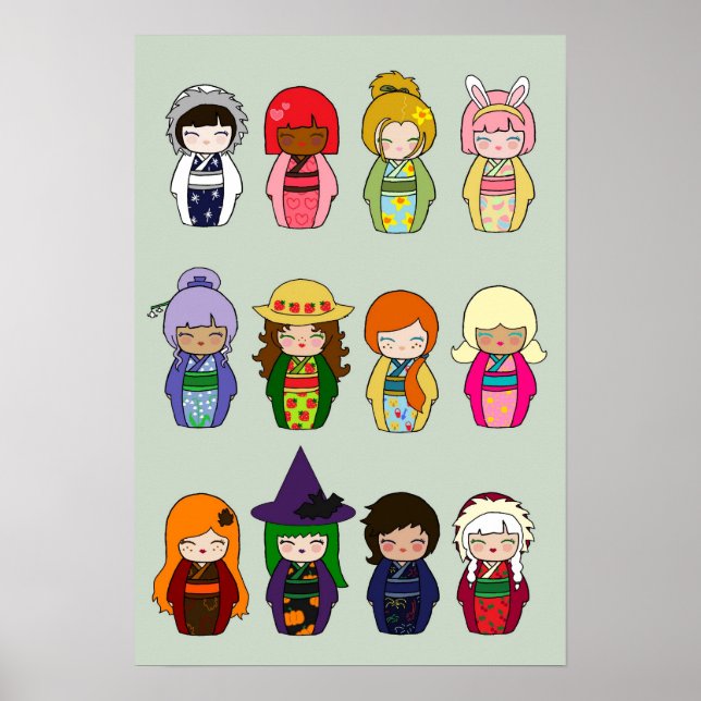 Affiches Mois de Kokeshi (Devant)