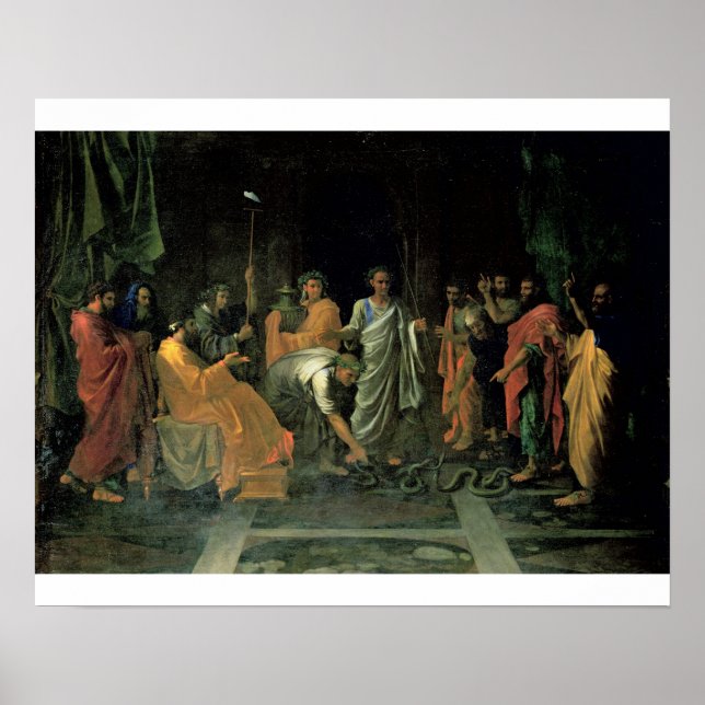 Affiches Moïse et le serpent brésilien (huile sur toile) (Devant)