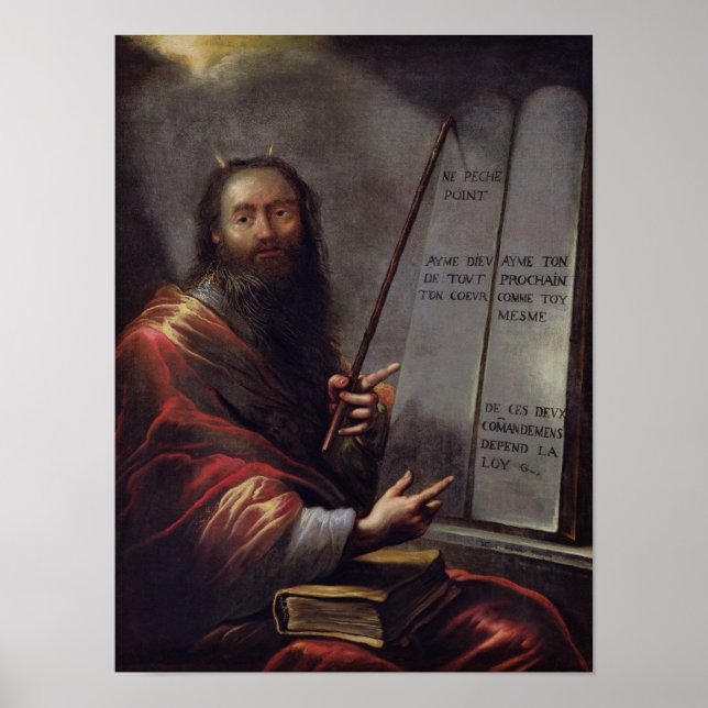 Affiches Moïse et les tablettes de la loi (Devant)