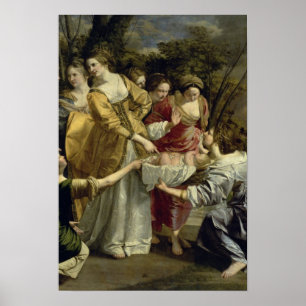 Affiches Moïse Secouru du Nil, vers 1630