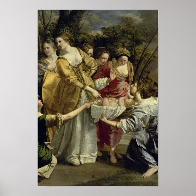 Affiches Moïse Secouru du Nil, vers 1630 (Devant)