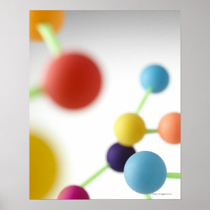 Affiches Molecular structure.