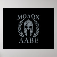 Molon Labe Laurels, guerrier spartiate