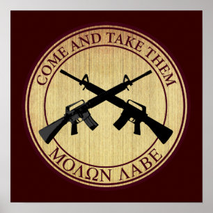 Affiches Molon Labe (Venez les prendre)