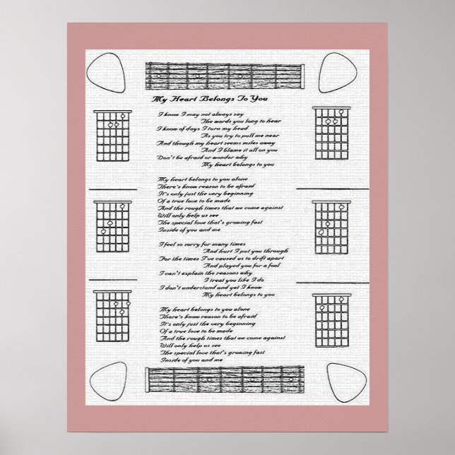 Affiches Mon Coeur Vous Appartient (Devant)