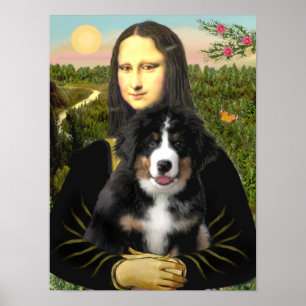 Affiches Mona Lisa - Chien de montagne bernois Chien Chien