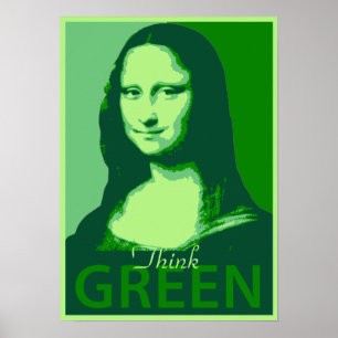 Affiches Mona Lisa est verte
