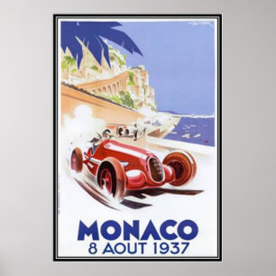Affiches Monaco vintage -