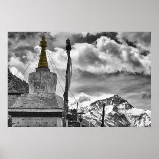 Affiches Monastère de Rongbuk et Mont Everest