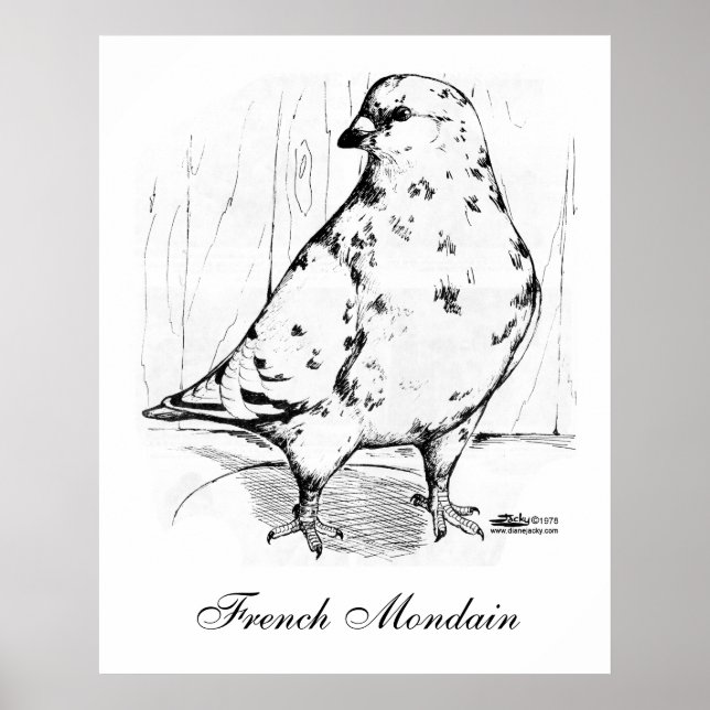Affiches Mondain Pigeon 1978 (Devant)