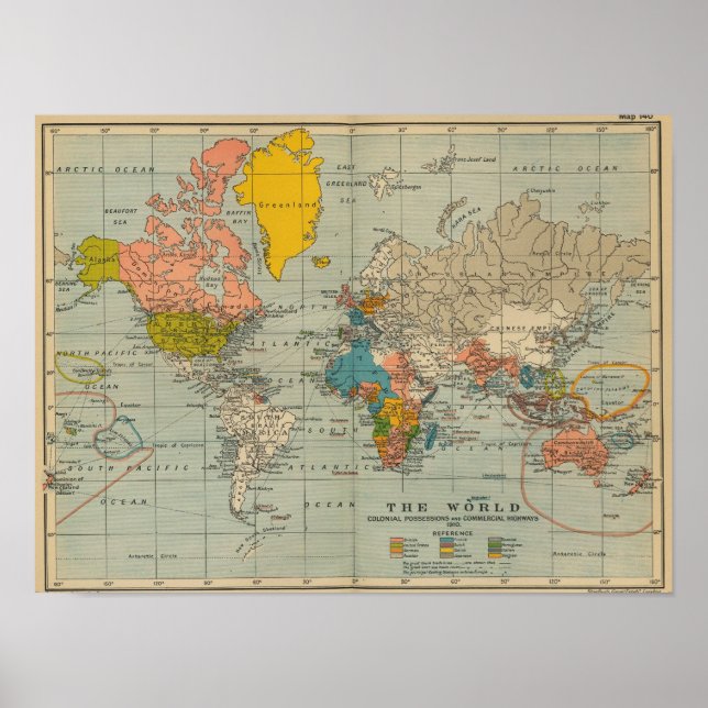 Affiches Monde en 1910 (Devant)