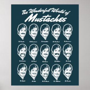 Affiches Monde merveilleux d'affiche de moustaches