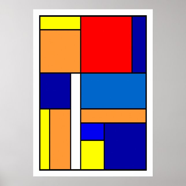 Affiches Mondrian #10 (Devant)